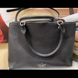 Kate Spade Black Satchel with Gold Hardware
